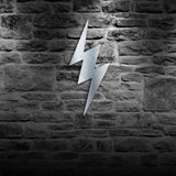 Miroir décoratif d'art de mur de boulon de foudre avec l'illumination de LED miroir acrylique de signe de foudre pour le salon