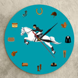 Ensemble d'équipement de Sport équestre horloge murale moderne équipement d'équitation accessoires de sellerie montre murale equitation cheval amoureux cadeaux