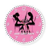 Manucure Salon horloge murale ongle Salon Spa personnalisé horloge murale personnalisé illustration pédicure Art Nail Studio entreprise mur Art décor