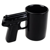 Livraison gratuite 1 pièce pistolet poignée tasses à café et tasses drôle pistolet tasse lait thé tasse créative bureau en céramique tasse à café Drinkware