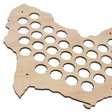 Casquette de bière africaine carte en bois artisanat bouchon de bière piège affichage Art afrique casquette de bière Hoder casquettes collectionneurs cadeau décor à la maison accessoires