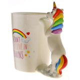 1 pièce je ne crois pas les humains 3D licorne tasses thé lait café tasses et tasses Drinkware mignon original arc-en-ciel licorne cheval tasses