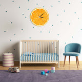 Jaune citron Fruit horloge murale Lime moderne cuisine horloge montre décor à la maison salon horloge fruits tropicaux mur Art garde-temps