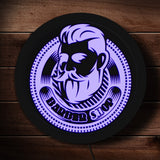Salon de coiffure Logo LED éclairage signe coiffeur entreprise Logo LED suspendus mur signe Salon de coiffure barbier lumière bord acrylique conseil