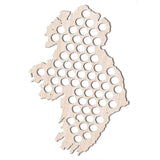 Personnalisé irlande bière casquette carte signe irlandais en bois suspendus carte meilleurs hommes cadeaux irlande bière casquette titulaire bière casquette affichage panneau